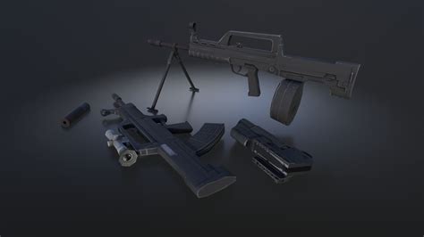 3d Model Qbz 95 Qbb95 Qbz95b Pack Vr Ar Low Poly Cgtrader