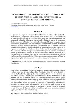 Teoria Monista Y Dualista Bueno Criticas Y Todo Pdf