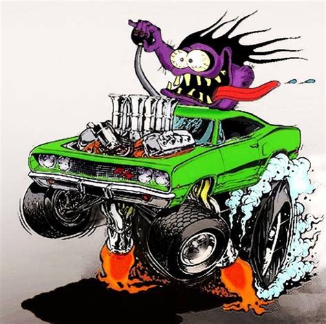 Rat Fink Cartoon Dragster Cartoon Rat Cartoon Car Drawing Rat Fink