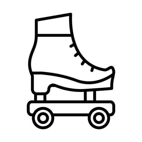 Roller Skate Line Icon Design 44621594 Vector Art At Vecteezy