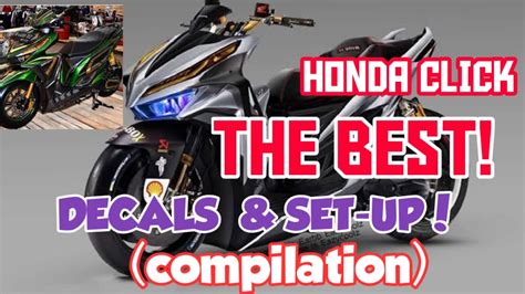 THE BEST HONDA CLICK DECALS SET UP YouTube