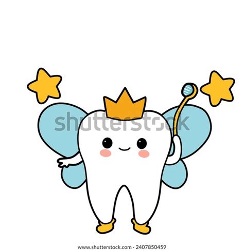 Cute Tooth Fairy Vector Illustration Stock Vector (Royalty Free ...