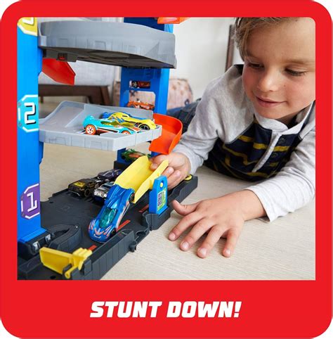 Hot Wheels Gnl Stunt Garage Play Set Bigamart