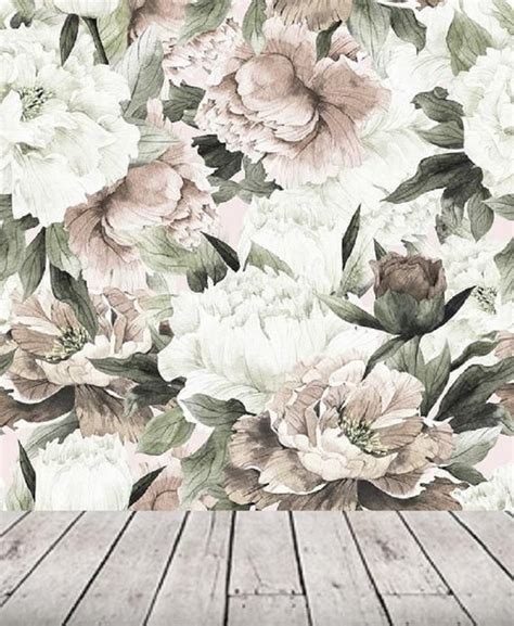 Peel And Stick Wallpaper Floral Large Floral Wallpaper Etsy De