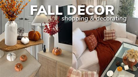 Fall Home Decor Fall Decorate With Me Fall Decor Shopping Youtube