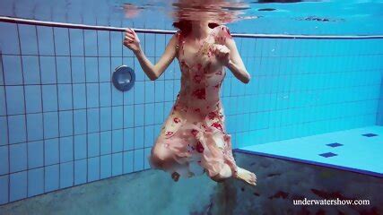 Martina Gorgeous Redhead Teenie Big Tits Swimming Martina Big