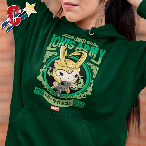 🥇 HOODIE LOKIS ARMY - MARVEL COMICS