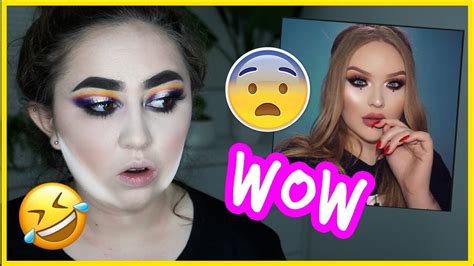 I Tried Following A Nikkietutorials Makeup Tutorial Challenge … Help