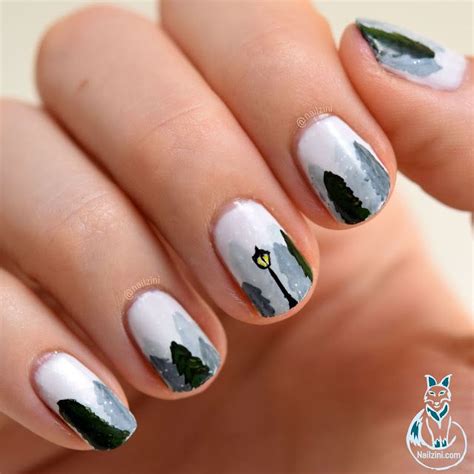 Nailzini A Nail Art Blog Winter Wonderland Narnia Nail Art Fancy