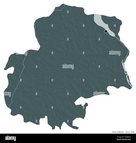 shape  chuvash republic  russia   capital isolated  white background colored