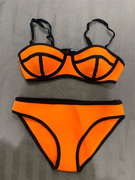Neon Bikini Women S Fashion Swimwear Bikinis Swimsuits On Carousell