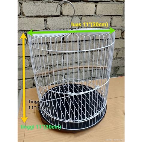 Iron Bird Cage Sangkar Besi Bulat Burung Diameter