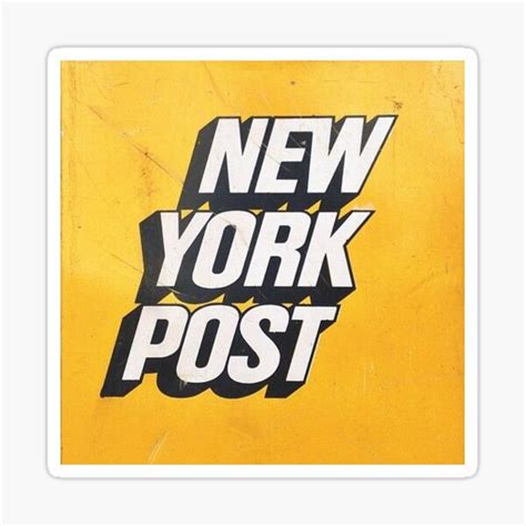 "New York Post" Sticker for Sale by skdancer | Redbubble