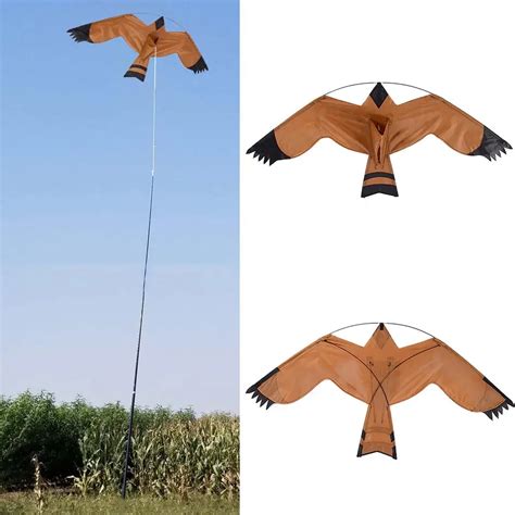 Emulation Flying Hawk Bird Scarer Drive Bird Kite For Garden Scarecrow