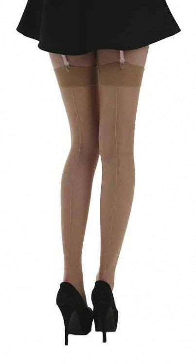 pończochy JIVE SEAMED NUDE PINK sklep RockMetalShop pl