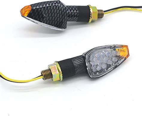 Evomosa Mini Stalk Arrow Light Motorcycle Turn Signals Lights Universal