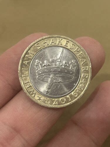 Rare William Shakespeare Rare Pound Coin The Hollow Crown