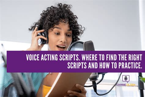 Voice Acting Scripts Where To Find The Right Scripts And How To