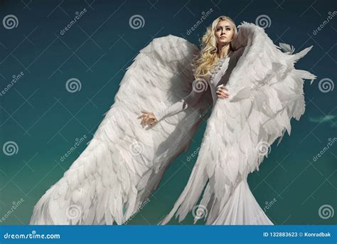 Portrait Of An Elegant Blond Angel Stock Image Image Of Blonde Elegant