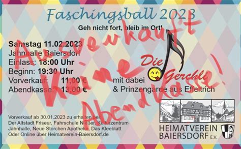 Faschingsball Mit Den Gerchli Und Der Prinzengarde Aus Effeltrich In