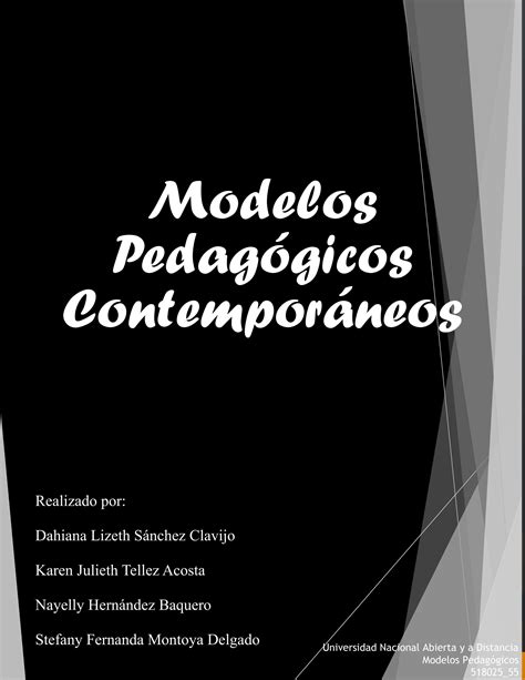 Modelos Pedagógicos Contemporáneos by Karen Tellez Issuu