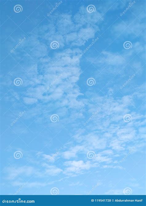 Clear Sunny Blue Sky stock photo. Image of clouds, blue - 119541728