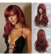 Amazon Honygebia Blonde Wig With Bangs Long Wavy Ombre Curtain