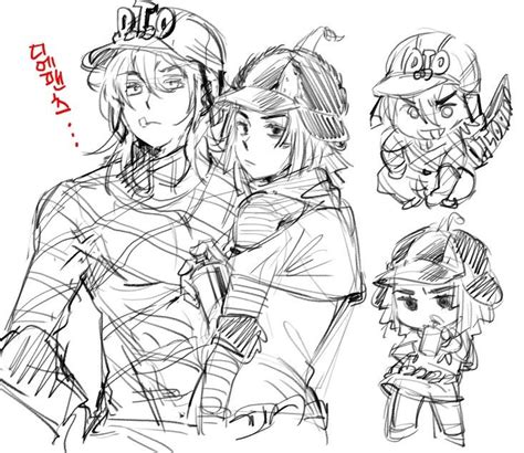 Diego Hot Pants DinoPants JJBA Фан арт Милые рисунки Ранобэ