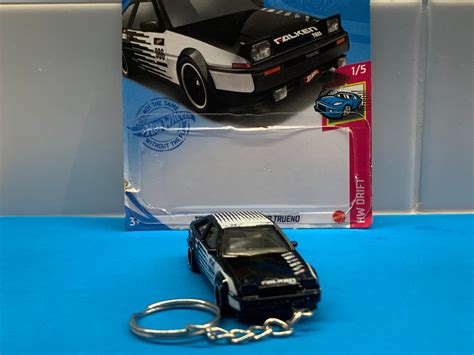 Hot Wheels Toyota Ae Trueno Sprinter Corolla Keychain Etsy