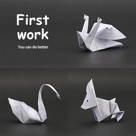 Origami White Paper White Origami Birds News Paper Craft For