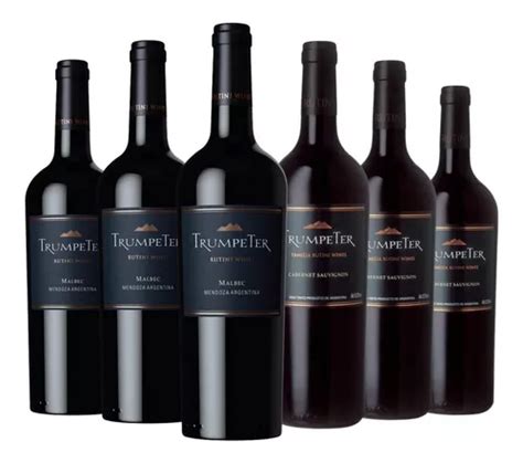 Vino Trumpeter Malbec Cabernet Combo Caja X 6 X 750ml