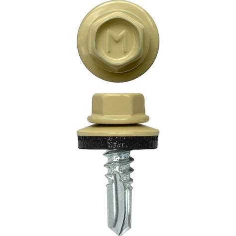 Кровельный саморез Daxmer 5,5x19 RAL 1014 сверло №3, 250 шт 00000304267 ...