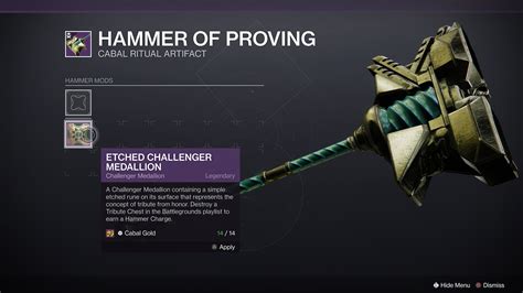 Destiny Hammer Of Proving How To Get Cabal Gold Pc Gamer