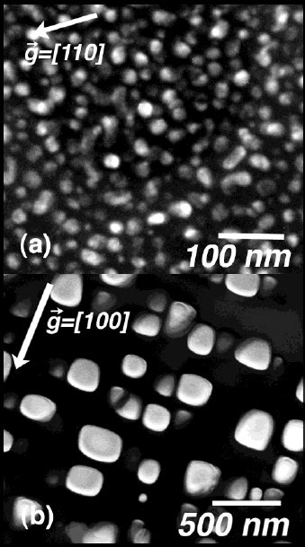 Superlattice Reflection Centered Dark Field TEM Micro Graphs Recorded