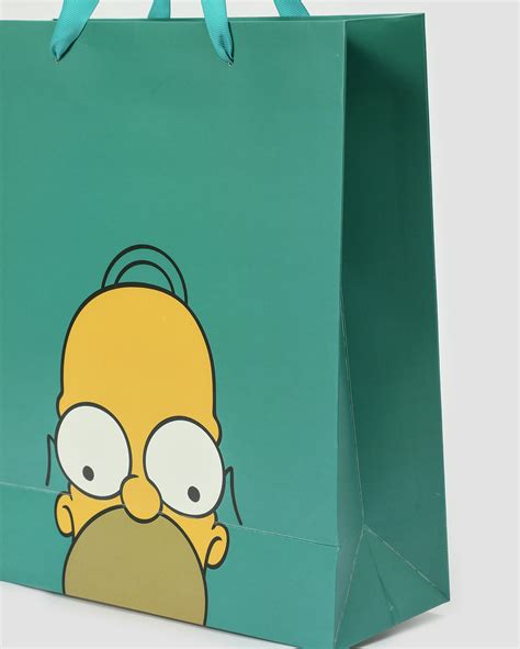 Riachuelo Sacola De Presente M Rosto Homer Verde Fox The Simpsons