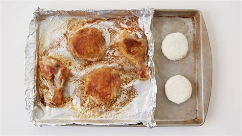 Sheet Pan Fried Chicken And Biscuits With Honey Butter Recipe