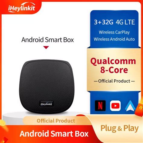 Heylinkit UX999 Pro CarPlay Wireless Android Auto AI Box Automotivo 4 ...