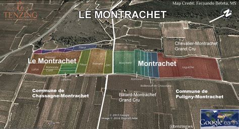 Interactive Map of Le Montrachet vineyard by proprietor. — Tenzing