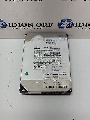 HGST 10TB 3.5" SAS HDD 7200 RPM HUH721010AL5204, P/N: 0F27385 GRADE A ...