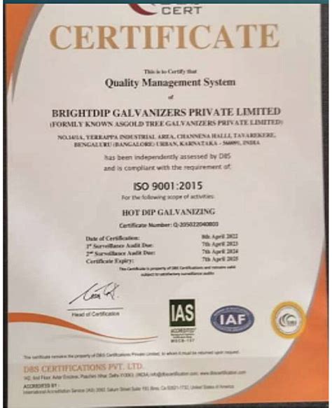 Quality Bright Dip Galvanizers Pvt Ltd Bengaluru