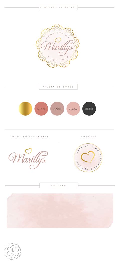 Identidade Visual Marillys Moda Intima Sex Shop On Behance