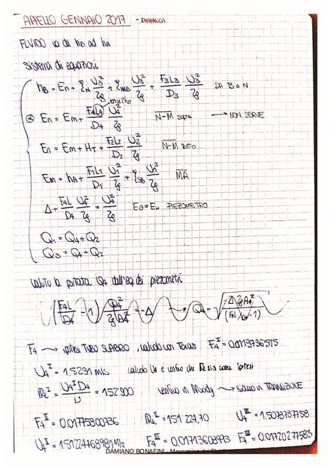 Esercizi Meccanica Dei Fluidi