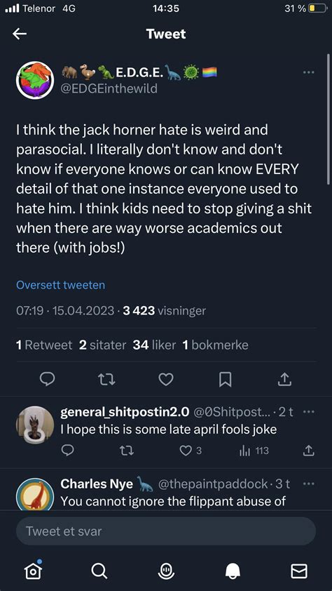 And EDGE posted a controversial opinion on Twitter : r/Paleontology