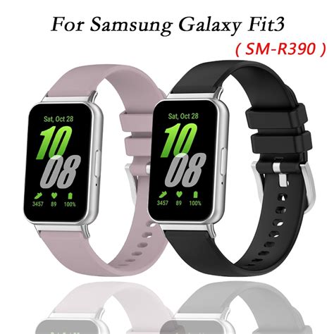 Samsung Galaxy Fit 3 Bracelete De Silicone Macio Para Fit3 Esportiva