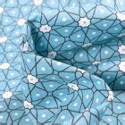 Tissu Coton imprimé Arty Etoiles et pois sur fond Rose nude Par cm