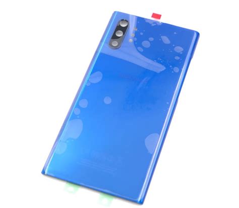 Tapa Trasera Con Cristal Embellecedor Para Samsung Note Plus N F Azul