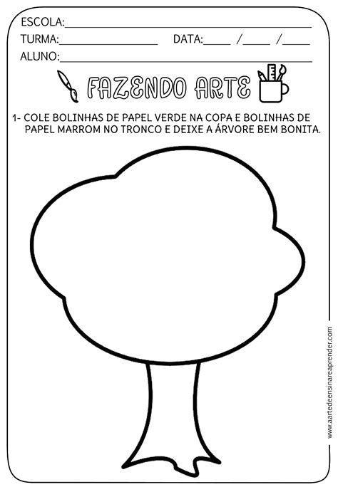 Atividade De Artes Para Educação Infantil Com Colagem