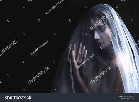 Nude Portrait Asian Model Dark Tone Stock Photo Shutterstock