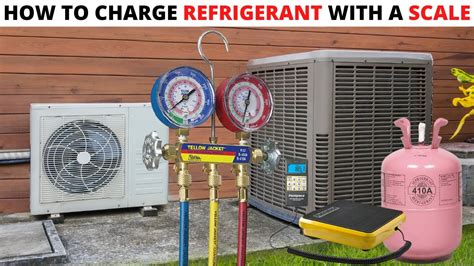 Hvac How To Charge An Ac With Refrigerant Using A Scale Charging 410a