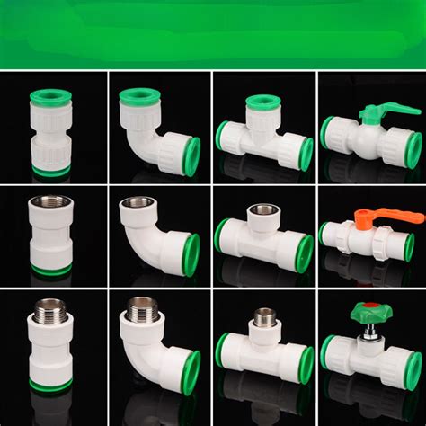 Hnk Ppr Pipe Quick Joint Direct Elbow Tee Inner Outer Wire Hot And Cold Connect Water Pipe